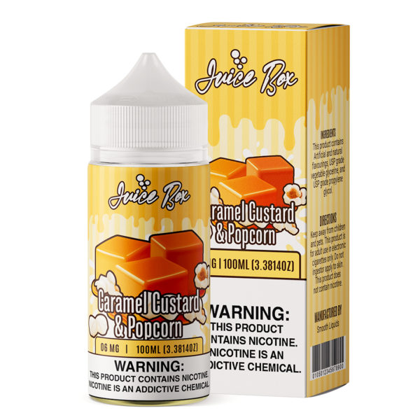 Juice Box Caramel Custard & Popcorn